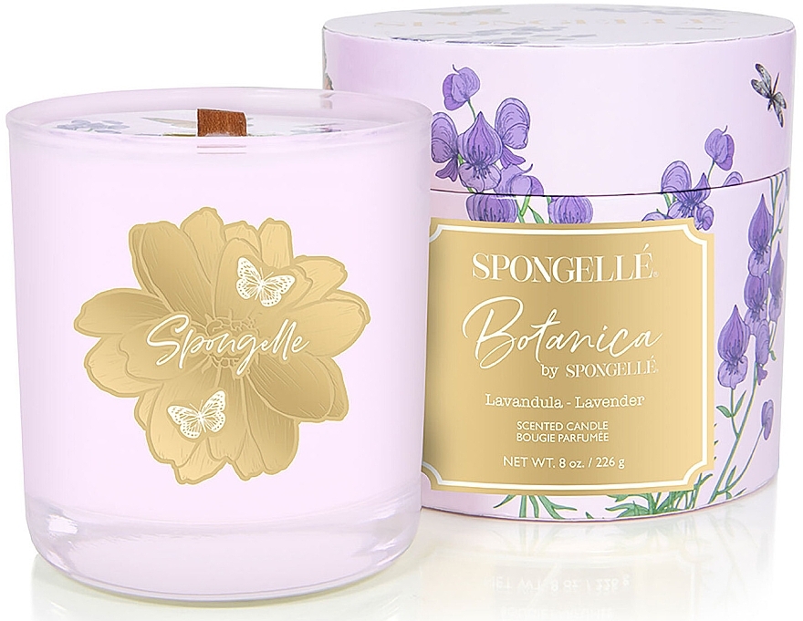 Ароматична свічка - Spongelle Botanica Hand Poured Candle Lavender — фото N1