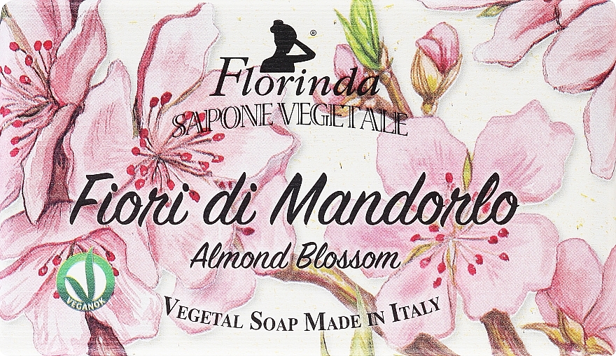 Мило натуральне "Квітка мигдалю" - Florinda Sapone Vegetale Almond Blossom — фото N2