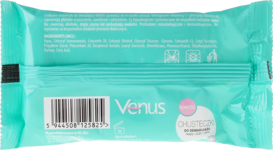 Салфетки для снятия макияжа - Venus — фото N2
