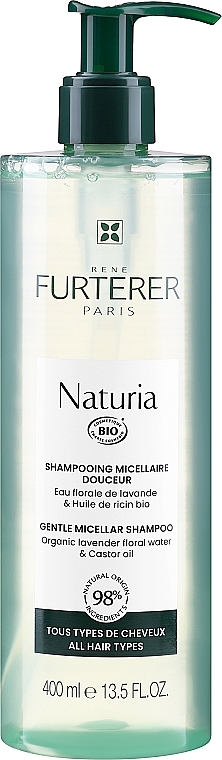 Экстра нежный мицеллярный шампунь для ежедневного использования - Rene Furterer Naturia Gentle Micellar Shampoo (без упаковки) — фото N2
