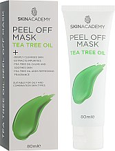 Парфумерія, косметика Маска для обличчя - Skin Academy Peel Off Mask Tea Tree Oil