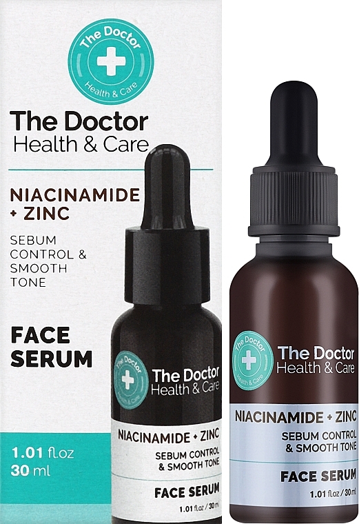 Сироватка для обличчя - The Doctor Health & Care Niacinamide + Zinc Face Serum — фото N2