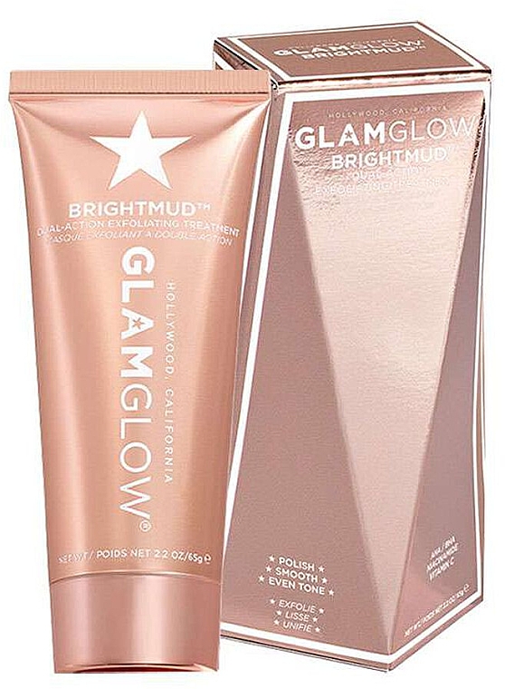 Маска для сияния кожи осветляющая - Glamglow Brightmud Dual Action Exfoliating Treatment 