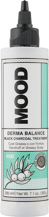 ПОДАРОК! Средство подготавливающее и очищающее кожу головы - Mood Derma Balance Black Charcoal Treatment — фото N1