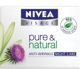 Парфумерія, косметика Нічний крем проти зморшок - NIVEA Visage Pure & Natural Anti-Wrinkle Night Cream