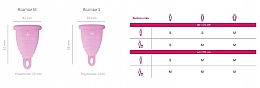 Набор менструальных чаш без картонной упаковки, прозрачные, размер S-M - Perfect Cup Zero Waste — фото N3