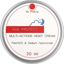 Ночной крем для лица с пептидами и гиалуроновой кислотой - Miss Claire MC Profline Age Protect Multi-actions Night Cream — фото N2