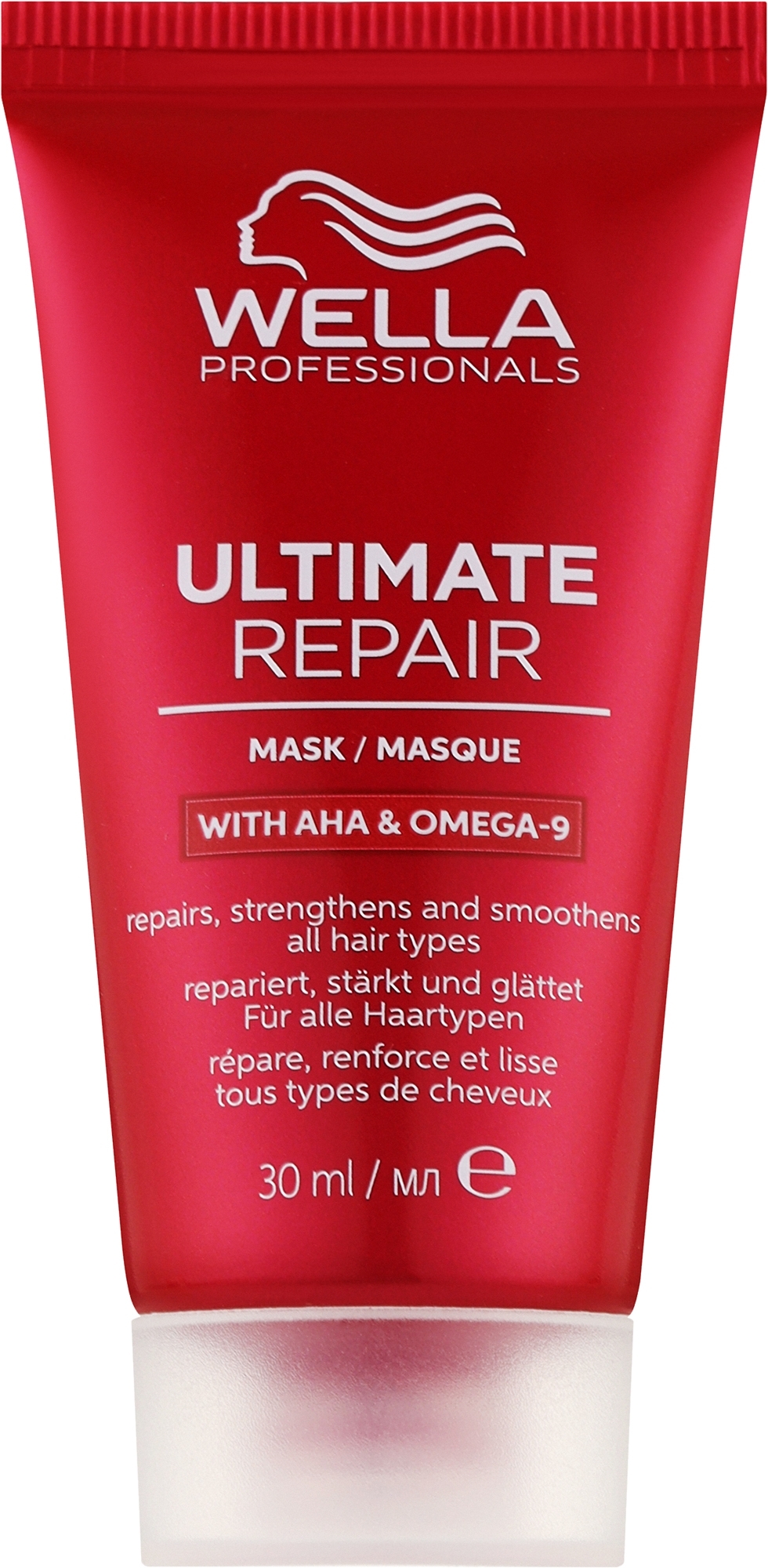 Крем-маска для всіх типів волосся - Wella Professionals Ultimate Repair Mask With AHA & Omega-9 — фото 30ml