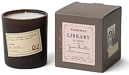 Ароматическая свеча в стакане - Paddywax Library Jane Austen Candle — фото N1