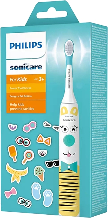 Электрическая звуковая зубная щетка для детей - Philips Sonicare For Kids Design A Pet Edition HX3601/01 — фото N3