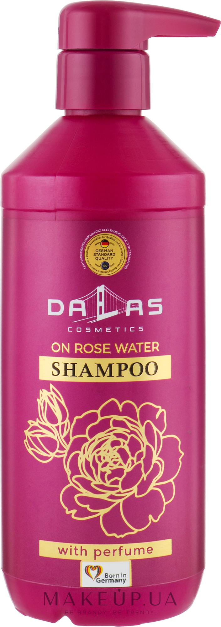 Шампунь для укрепления и роста волос на розовой воде - Dalas Cosmetics On Rose Water Shampoo — фото 500ml