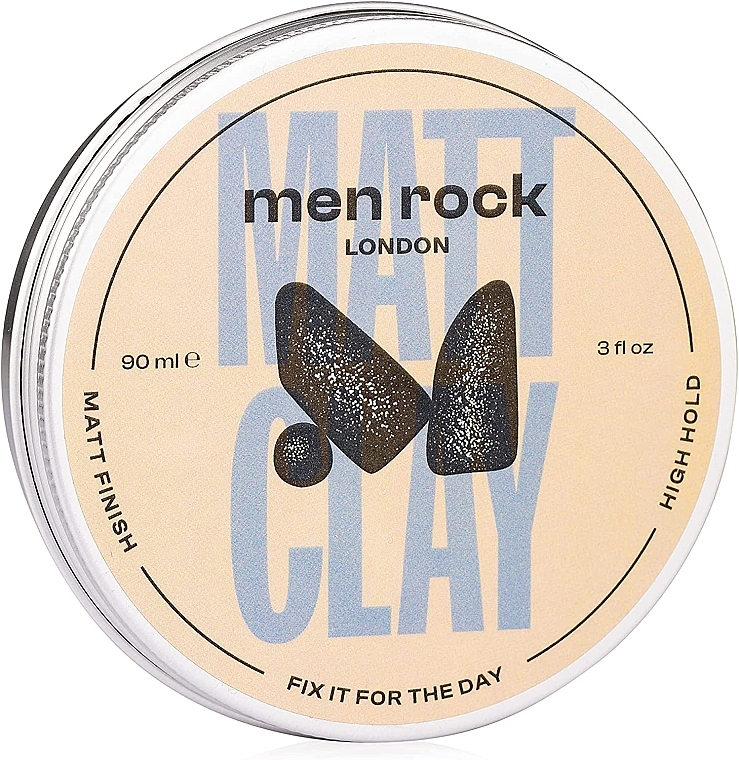 Матовая глина для волос, сильная фиксация - Men Rock Matt Clay High Hold Matt Finish — фото N2