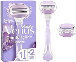 Духи, Парфюмерия, косметика Бритва с 2 сменными кассетами - Gillette Venus Comfortglide Breeze