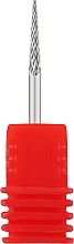 Насадка для фрезера твердосплав Conical Shapе, червонa - Vizavi Professional — фото N1