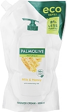 Жидкое мыло "Мед и Увлажняющее Молочко", в экономичной упаковке - Palmolive Naturel — фото N9