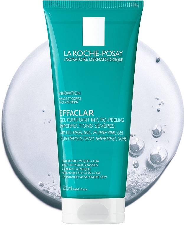 Гель-мікропілінг для очищення проблемної шкіри обличчя та тіла - La Roche-Posay Effaclar Micro-Peeling Purifying Gel — фото N9