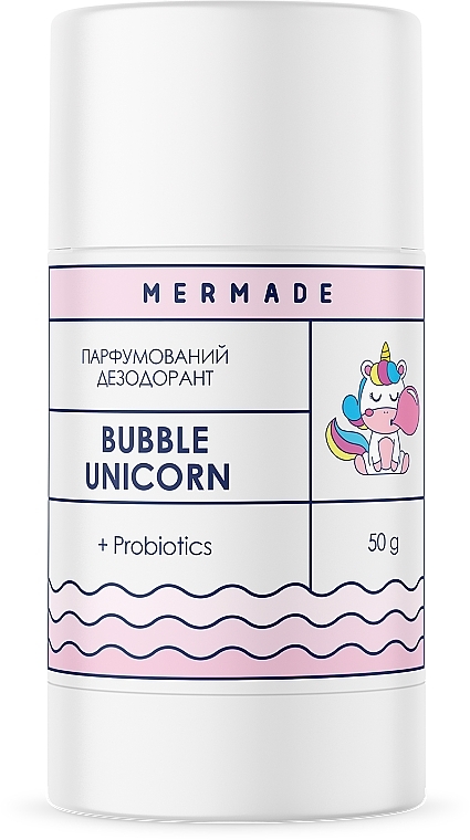 Парфюмированный дезодорант с пробиотиком - Mermade Bubble Unicorn — фото N1