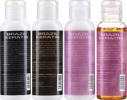 Набор - Brazil Keratin Start Beauty (treatment/100ml + sh/2x100ml + cond/100ml) — фото N3