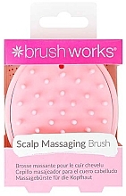Масажна щітка для голови, рожева - Brushworks Scalp Massager Brush — фото N1