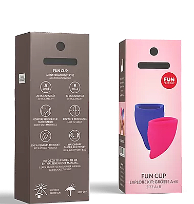 Набір менструальних чаш, розмір А і В - Fun Factory Fun Cup Explore Kit
