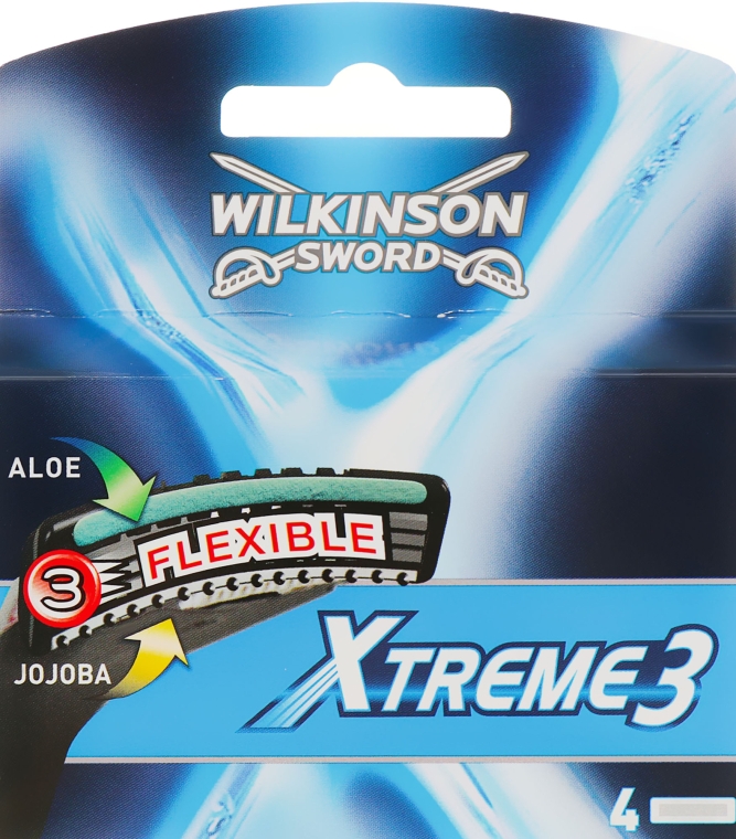 Сменные лезвия, 4 шт. - Wilkinson Sword Xtreme 3 — фото N1