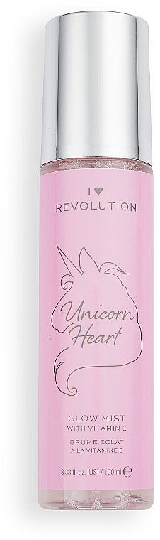 Спрей для лица - I Heart Revolution Unicorn Heart Glow Mist Setting Spray — фото N2