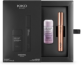 Набор - Kiko Milano Essential Eye Set (maskara/12ml + remover/50ml) — фото N2