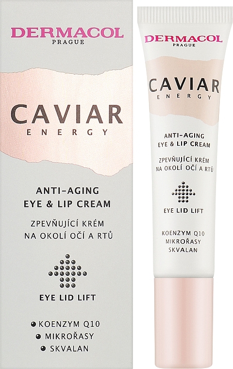 Крем для глаз и губ - Dermacol Caviar Energy Eye and Lip Cream Firming Cream — фото N2