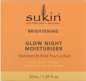 Сяйний нічний зволожувальний крем для обличчя - Sukin Brightening Glow Night Moisturiser — фото N2