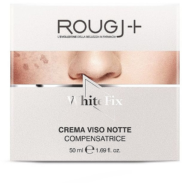 Нічний крем для обличчя з компенсувальною дією - Rougj+ WhiteFix Compensating Night Face Cream — фото N1
