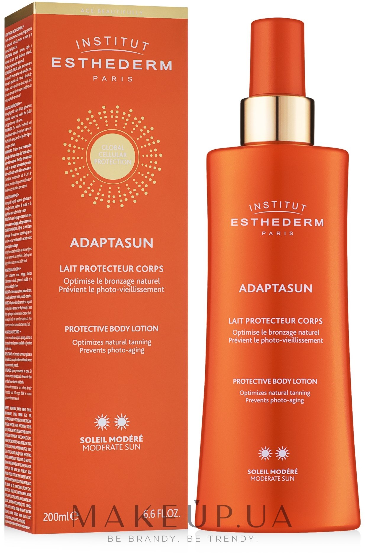 Лосьйон для тіла - Institut Esthederm Adaptasun Body Lotion Moderate Sun — фото 200ml