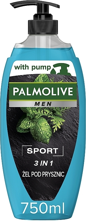 Гель для душу для чоловіків "Спорт". Ефірні олії М'яти та листя Кедра - Palmolive Men — фото N8
