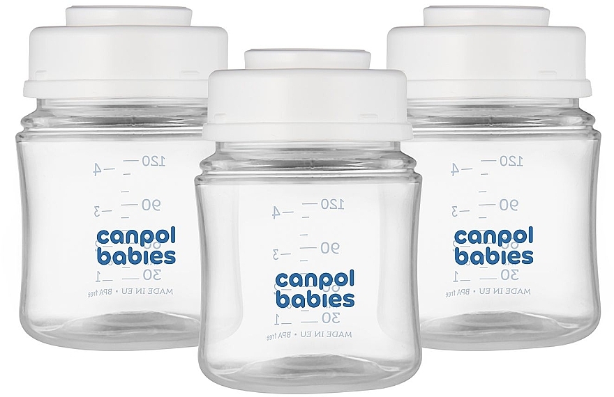 Набір пляшечок для молока та їжі, 3х120мл - Canpol Babies — фото N2
