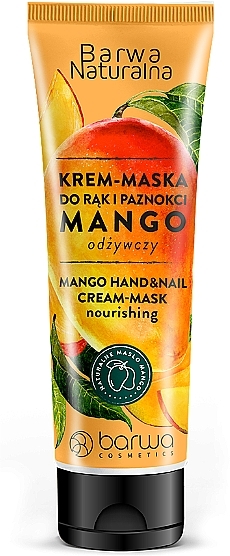 Крем-маска "Манго" для рук и ногтей - Barwa Natural Cream Mask Hands And Nails — фото N1