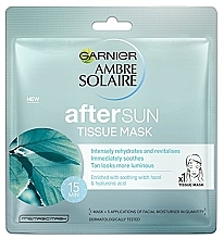 Духи, Парфюмерия, косметика Тканевая маска для лица после загара - Garnier Ambre Solaire After Sun Cooling Face Sheet Mask