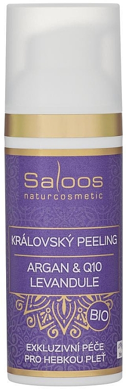 Органічний пілінг для обличчя "Argan & Q10 & Lavender" - Saloos Bio Facial Peelings — фото N1