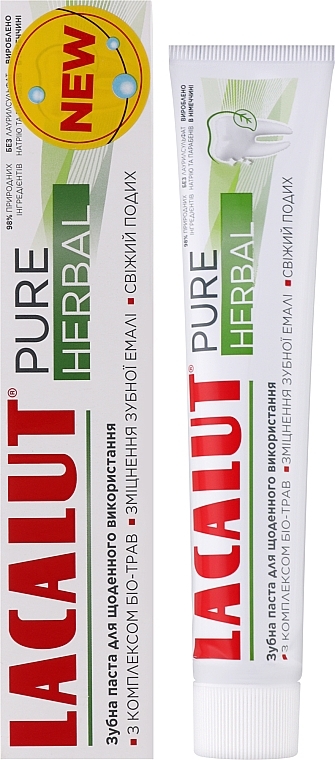 Зубна паста - Lacalut Pure Herbal — фото N2