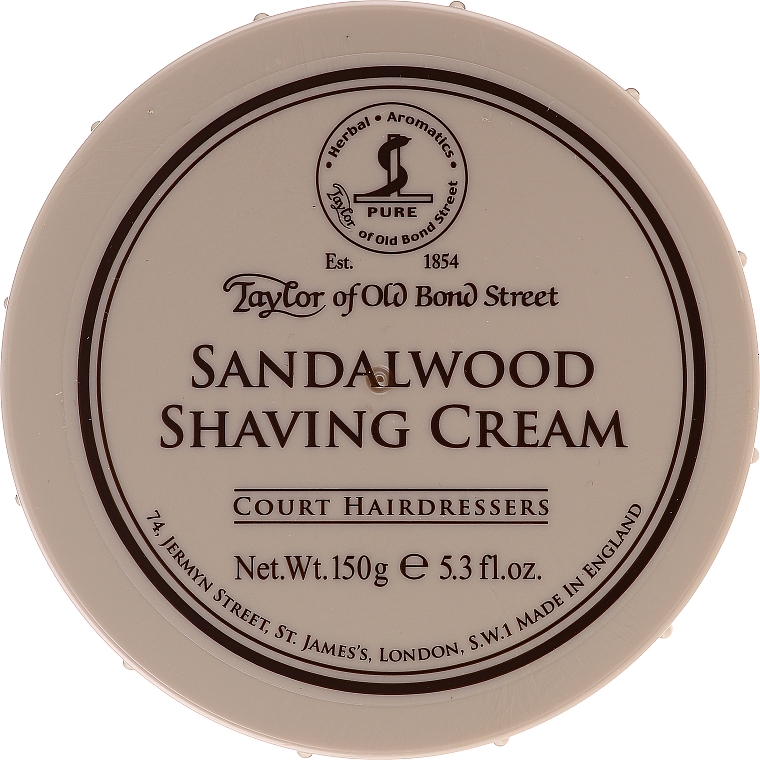 Крем для гоління "Сандалове дерево" - Taylor of Old Bond Street Sandalwood Shaving Cream Bowl — фото N1