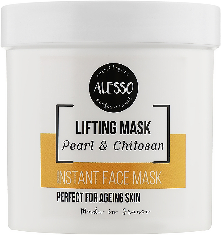 Жемчужная альгинатная маска растворимая для лица с лифтинг эффектом - Alesso Professionnel Pearl & Chitosan Lifting Mask — фото N1