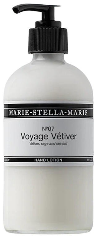 Лосьйон для рук - Marie-Stella-Maris №07 Voyage Vetiver Hand Lotion — фото N1