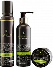 Духи, Парфюмерия, косметика Набор - Macadamia Professional Voluminous Blowout (h/cr/57ml + lot/198ml + foam/171ml)