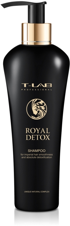 Шампунь для королевской гладкости и абсолютной детоксикации - T-LAB Professional Royal Detox Shampoo — фото N2