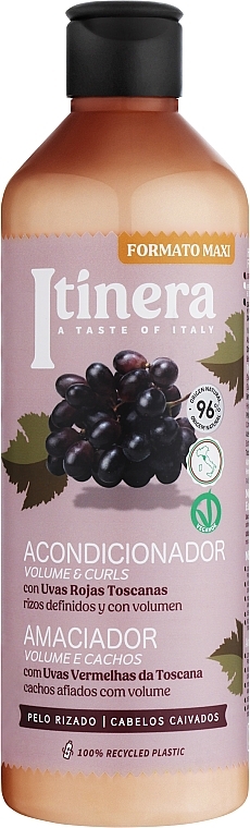 Кондиционер для локонов и блеска с красным тосканским виноградом - Itinera Tuscan Red Grapes Conditioner — фото N1