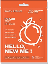 Духи, Парфюмерия, косметика Маска для лица с экстрактом персика - Boys'n Berries Hello, New Me! Peach Mask