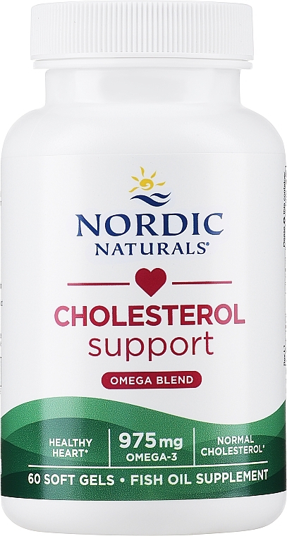 Харчова добавка "Омега + червоний дріжджовий рис + CoQ10" - Nordic Naturals Omega LDL Supplement — фото N1