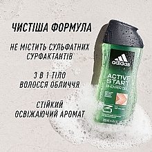 Гель для душа - Adidas Active Start Hair & Body Shower — фото N6