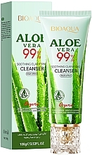 Увлажняющая пенка для лица с алоэ вера - Bioaqua Aloe Vera Cleanser 99% Hydrating Soothing  — фото N1