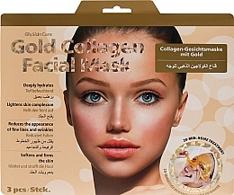 Коллагеновая маска для лица, с золотом - GlySkinCare Gold Collagen Facial Mask — фото N2