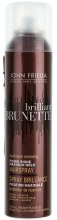 Парфумерія, косметика Лак для фіксації та блиску темного волосся - John Frieda Brilliant Brunette Fixing Shine Maximum Hold Hairspray