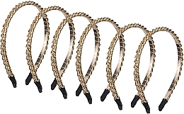 Обруч для волосся декоративний, золотистий - Roro Headband Chain — фото N1